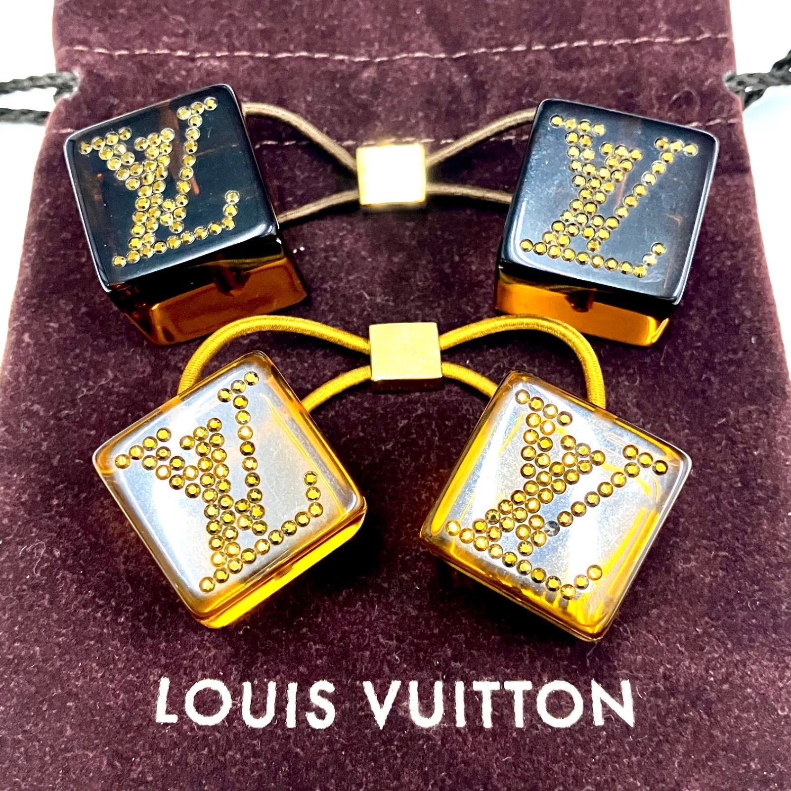 美品】ルイヴィトン LOUIS VUITTON ヘアゴム ヘアアクセサリー