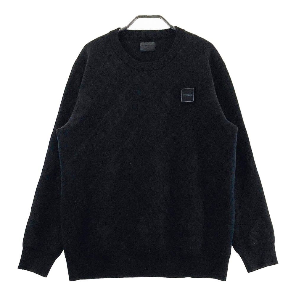 サイズ XL BRIEFING GOLF ブリーフィング ウール混 ニットセーター 総柄 ブラック系 240101436245 ゴルフウェア メンズ ストスト