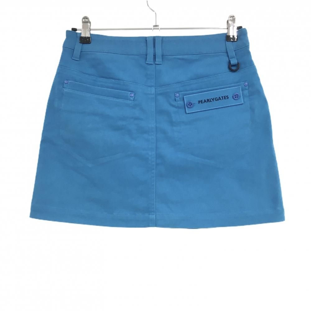 美品】パーリーゲイツ スカート ブルー 表微起毛 ストレッチ