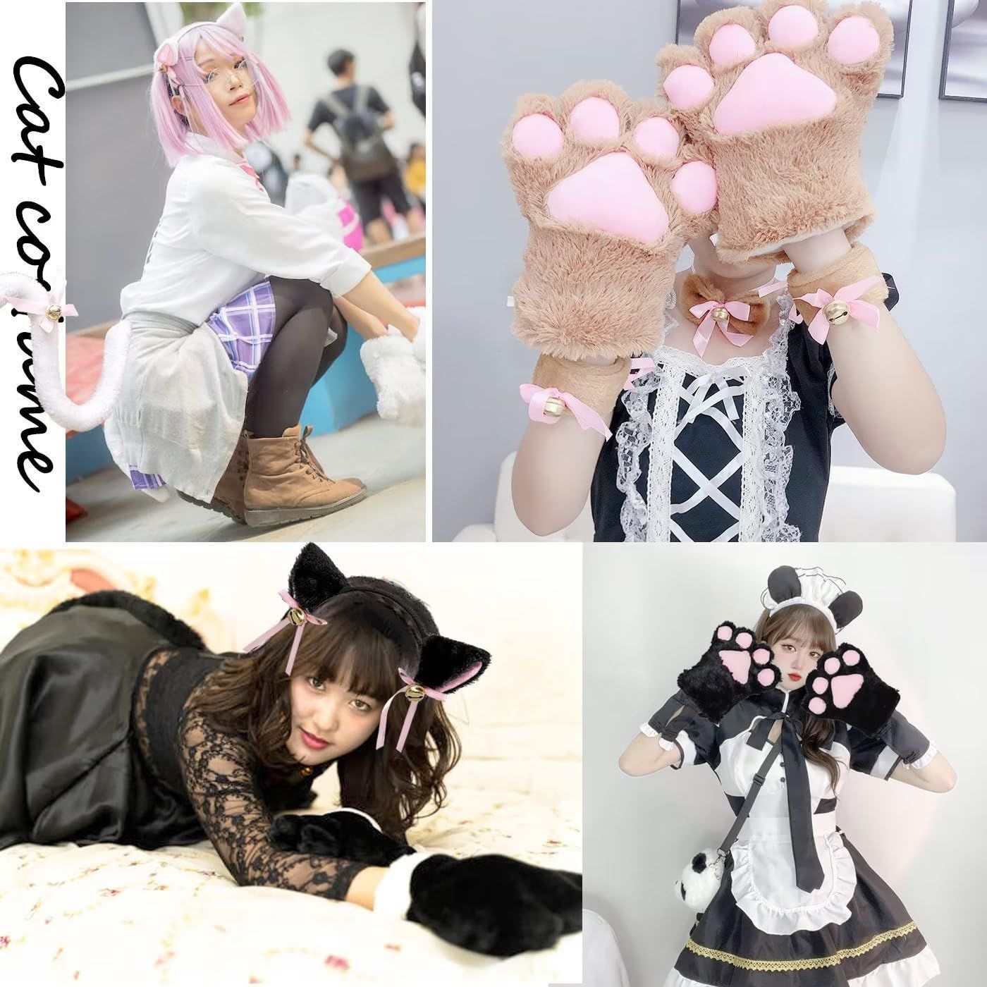 猫耳 カチューシャ ハロウィン 仮装 メイド ロリータ コスプレ