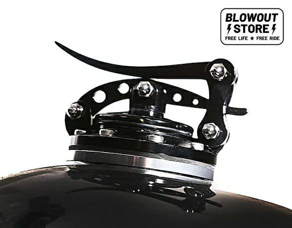 M8 ソフテイル ハーレー クイックリリース ガスキャップ フェールタンクキャップ ブレイクアウト ストリートボブ FXST FXBB FXBR ブラック