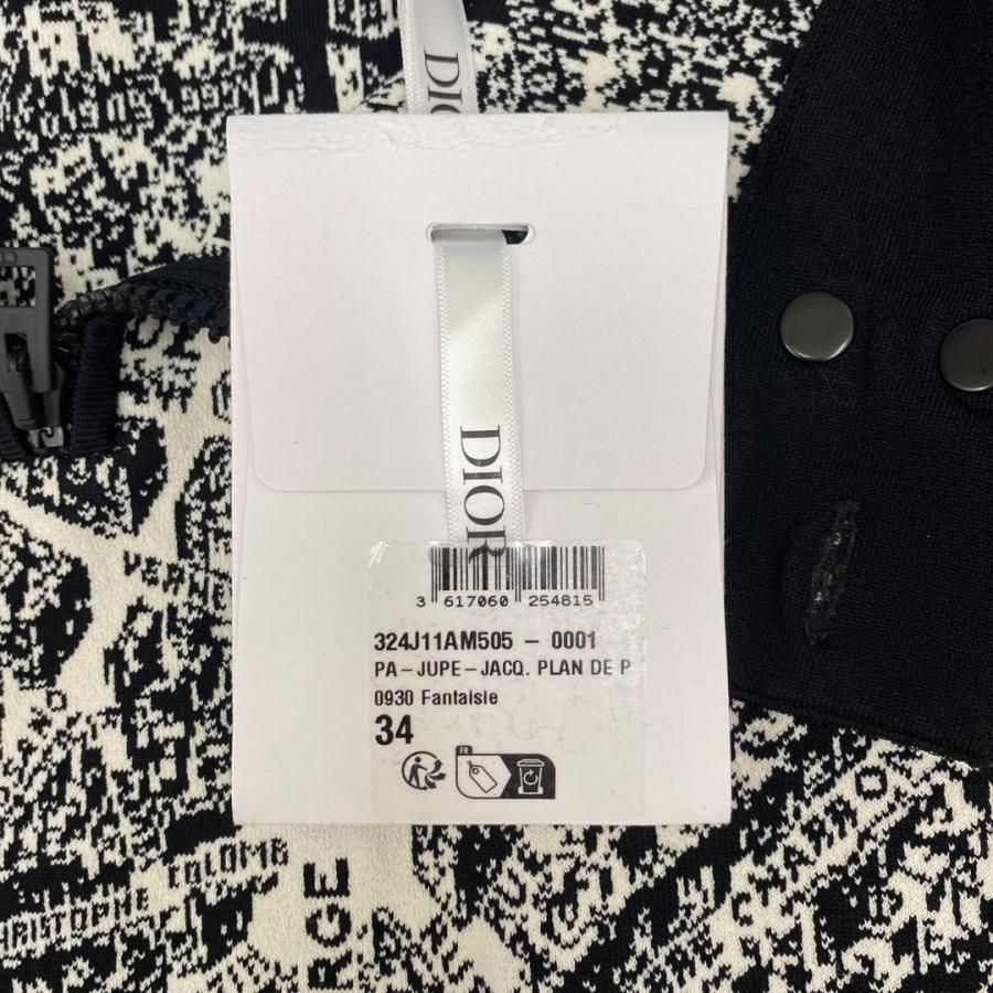 クリスチャンディオール ミニスカート タイトスカート ホワイト ブラック クリスチャンディオール ミニスカート タイトスカート ホワイト