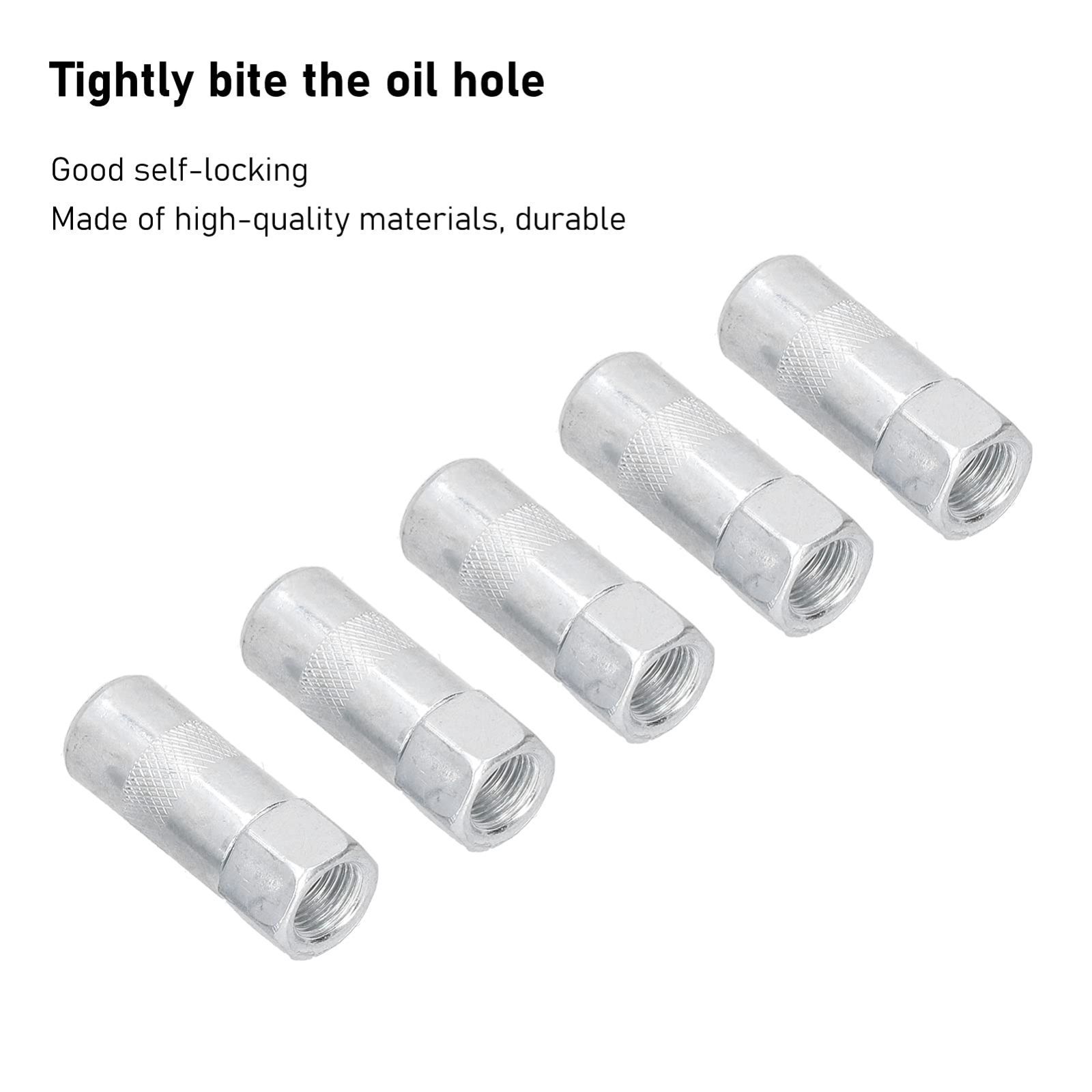 グリースガン 金属グリースニップルフィッティング 潤滑 1 8インチスレッド フラットノズル グリースカプラー 入り グリースガン用カプラー グリースノズル