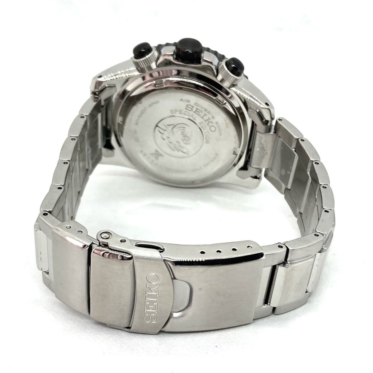 SEIKO(セイコー) 腕時計美品 エアダイバーズ200 V175-0AD0 メンズ クロノグラフ ダークネイビー - メルカリ
