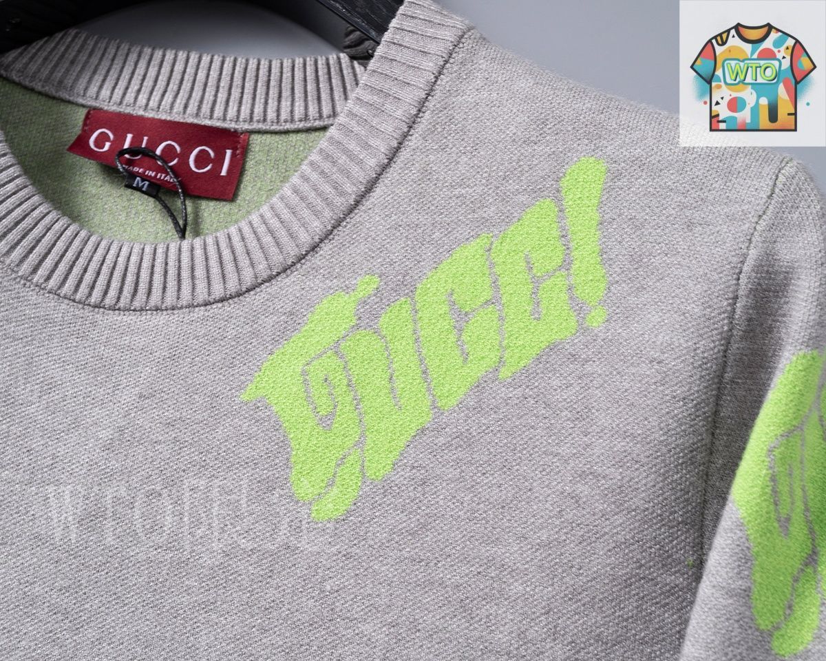 今日特価】Gucci Gray Knit クルーネックセーター - メルカリ