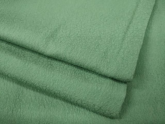 平和屋着物●上質な色無地 霞地紋 青磁色 正絹 CAAY5127ut