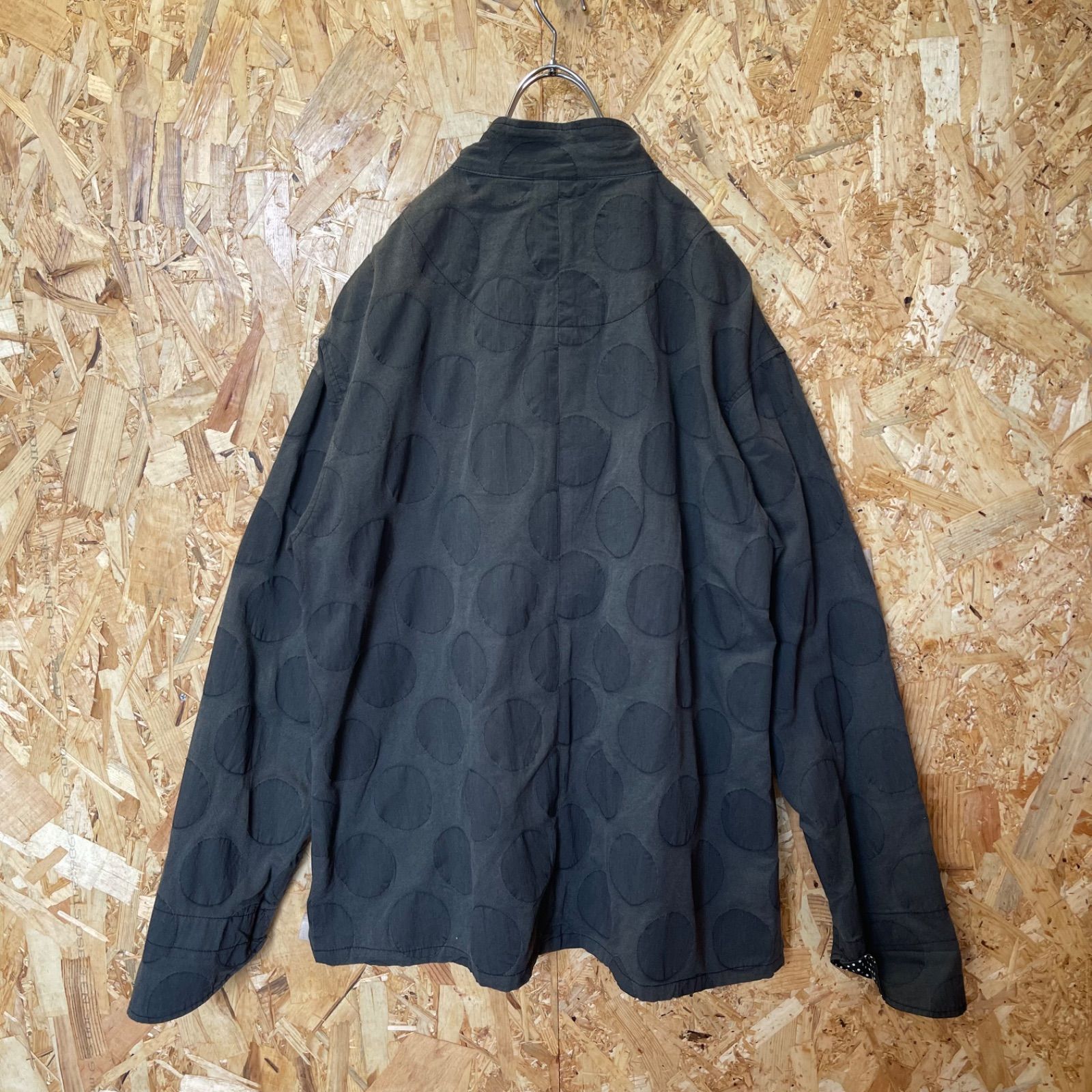 美品　Blue Trick ドット柄 シャツ　コットン　ジャケット　L 美品 Blue Trick ドット柄 コットン シャツ ジャケット L 日本製