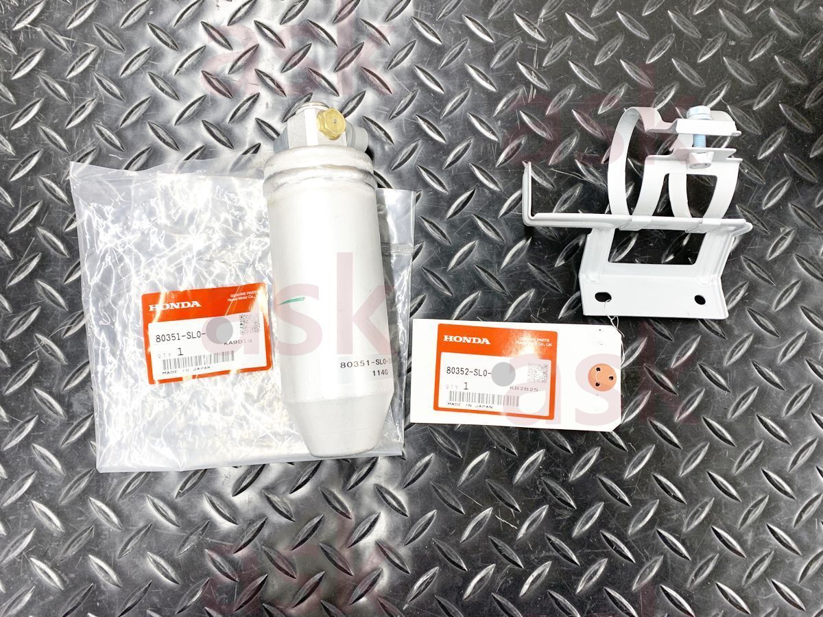 Honda Acura NSX用 エアコン レシーバー R134a と ブラケット 2点セット ホンダ アキュラ 純正部品