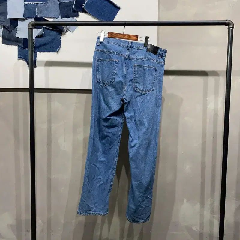 32 インチ) インスタントデニム カジュアル ワイドフィット