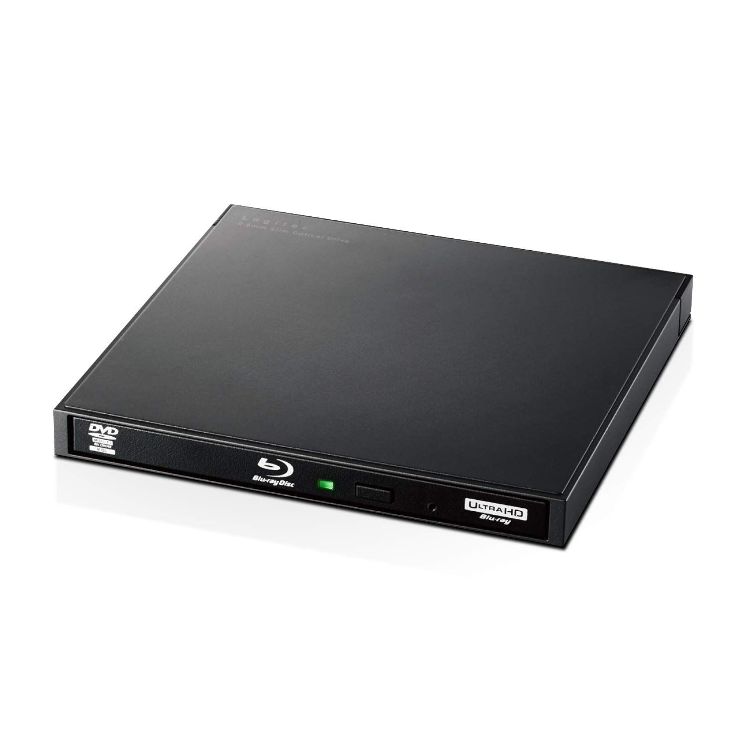 ロジテック 外付け ブルーレイ ドライブ USB3.2 Gen1 USB3.0 UHD BD対応 書込ソフトCyberLink Power2Go付 USB type C ケーブル付ブラック LBD-PWA6U3CLBK