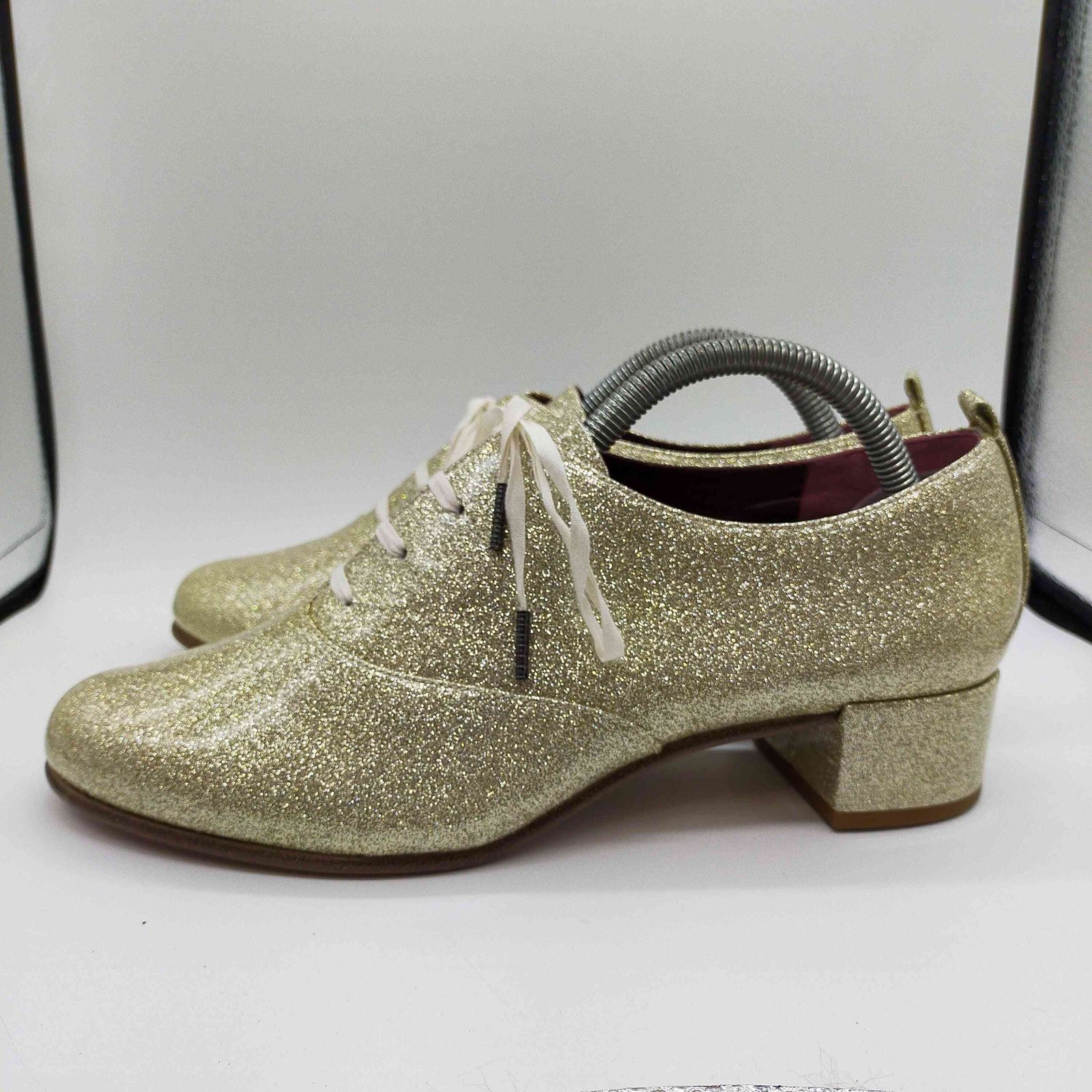 マークジェイコブス MARC JACOBS BETTY LACE UP OXFORD ラメ 