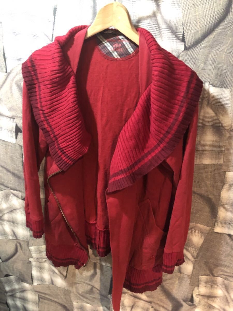 ヴィンテージ Vivienne Westwood RED LABEL ヴィヴィアン レッドレーベル ジップアップカーディガン 2 4181 M 357-01-35017 FK