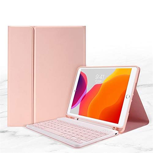 新品　キーボードケース キャンディー色 iPadPro10.5インチ アイパッド iPadAir3 カラーキーボード 世代 マグネット分離式 7 女性 8 人気 9 カラフル 第 可愛い 10.2インチ レディース iPad (ピンク)