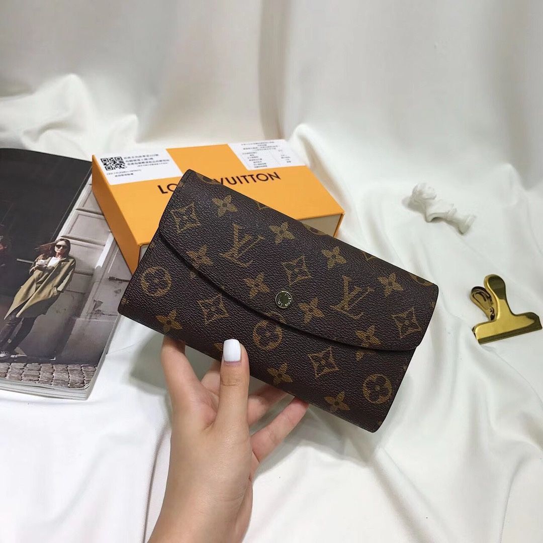 今日 LV 58108 黒 × 赤 三折り財布 全国 一部除く -WT0輸入
