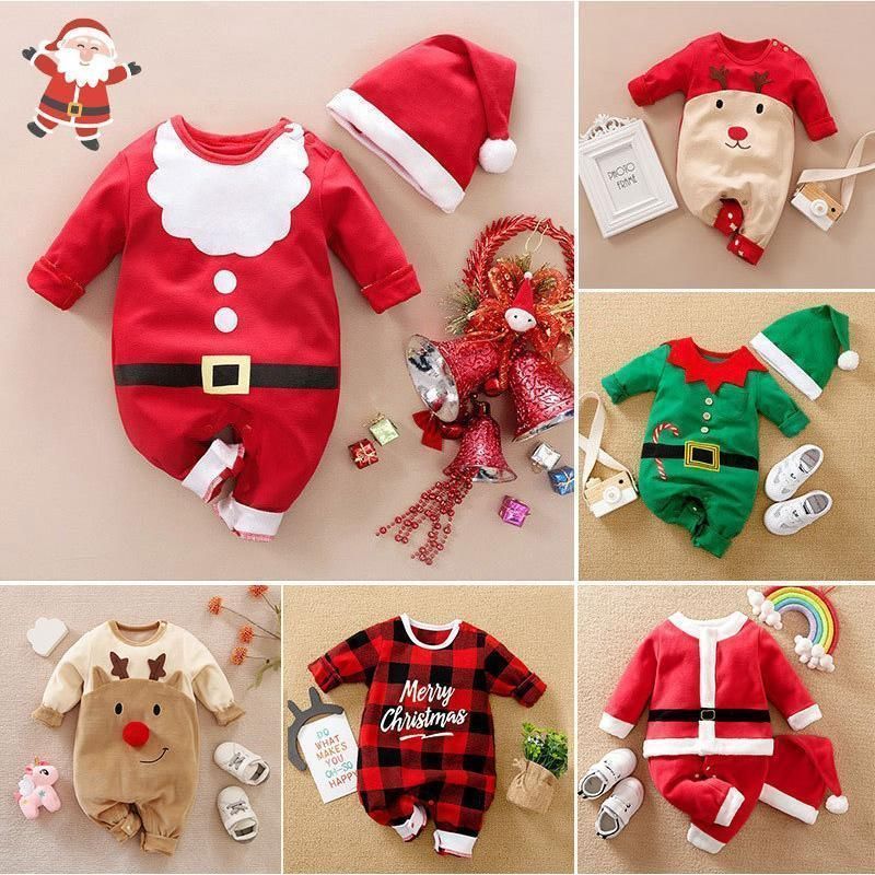 クリスマス 子供 衣装 サンタ トナカイ 子供服 冬 ベビー コスチューム キッズ カバーオール 男の子 女の子 子ども 66 73 80 90 プレゼント