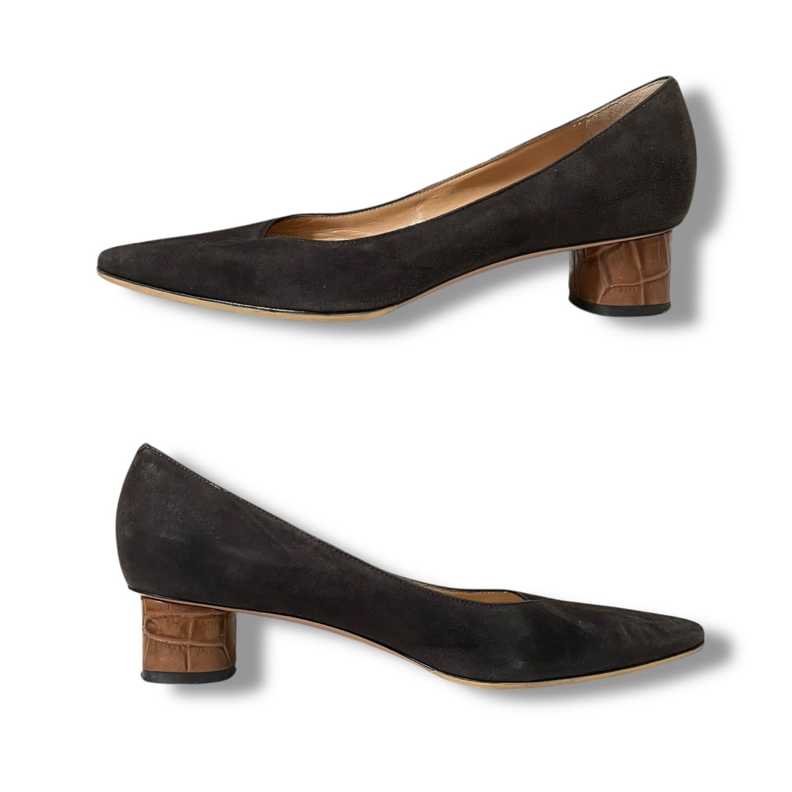 PELLICO ペリーコ パンプス ANIMA65SC エナメル ブラック PELLICO | アネッリ エナメル パンプス 3.5cm BLACK - アマン