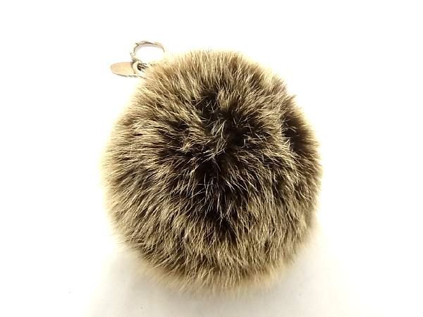 □極美品□ FENDI フェンディ セレリア ファー ポンポンチャーム