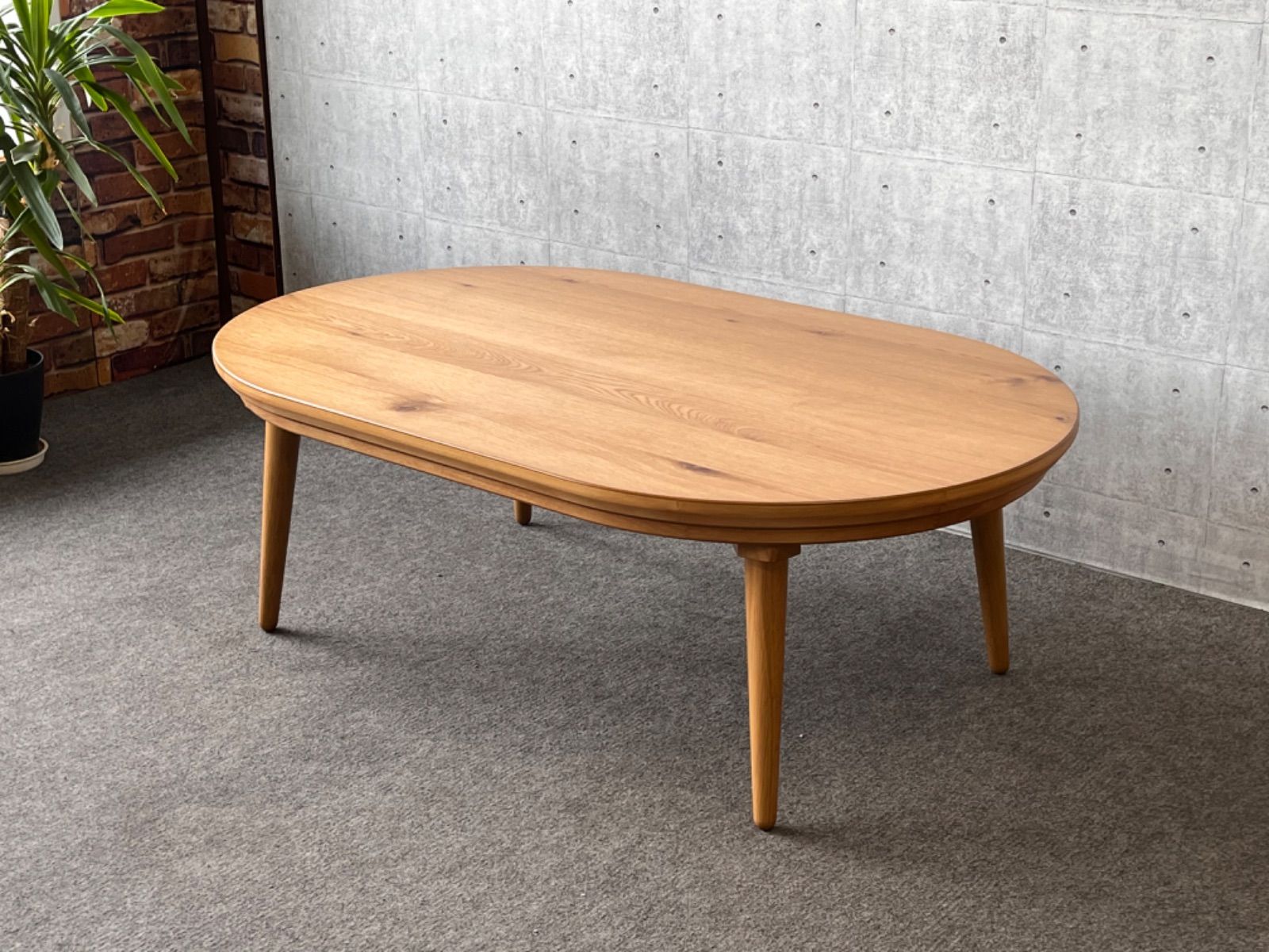 ニトリ 楕円形 コタツテーブル 120cm ニトリ - こたつテーブル（楕円形）の通販 by ちー926's shop