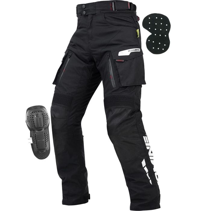 【新品・5営業日で発送】コミネ(Komine) PK-9141 W-Pants GERMANIA 07-9141 Black M