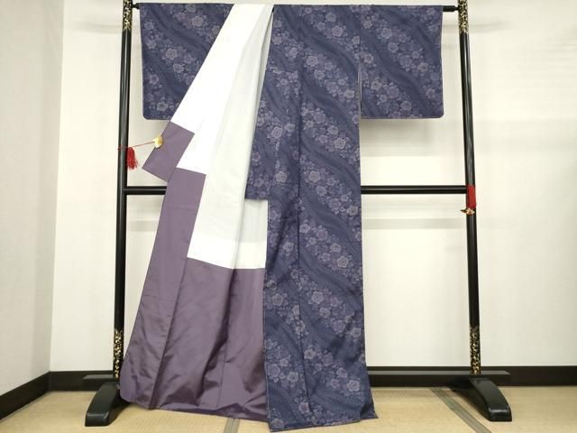 平和屋着物●本場大島紬　辻が花　舞花文　株式会社大山謹製　証紙付き　正絹　逸品　未使用　AABB1964ck 平和屋着物○本場大島紬 辻が花 舞花文 株式会社大山謹製 証紙付き