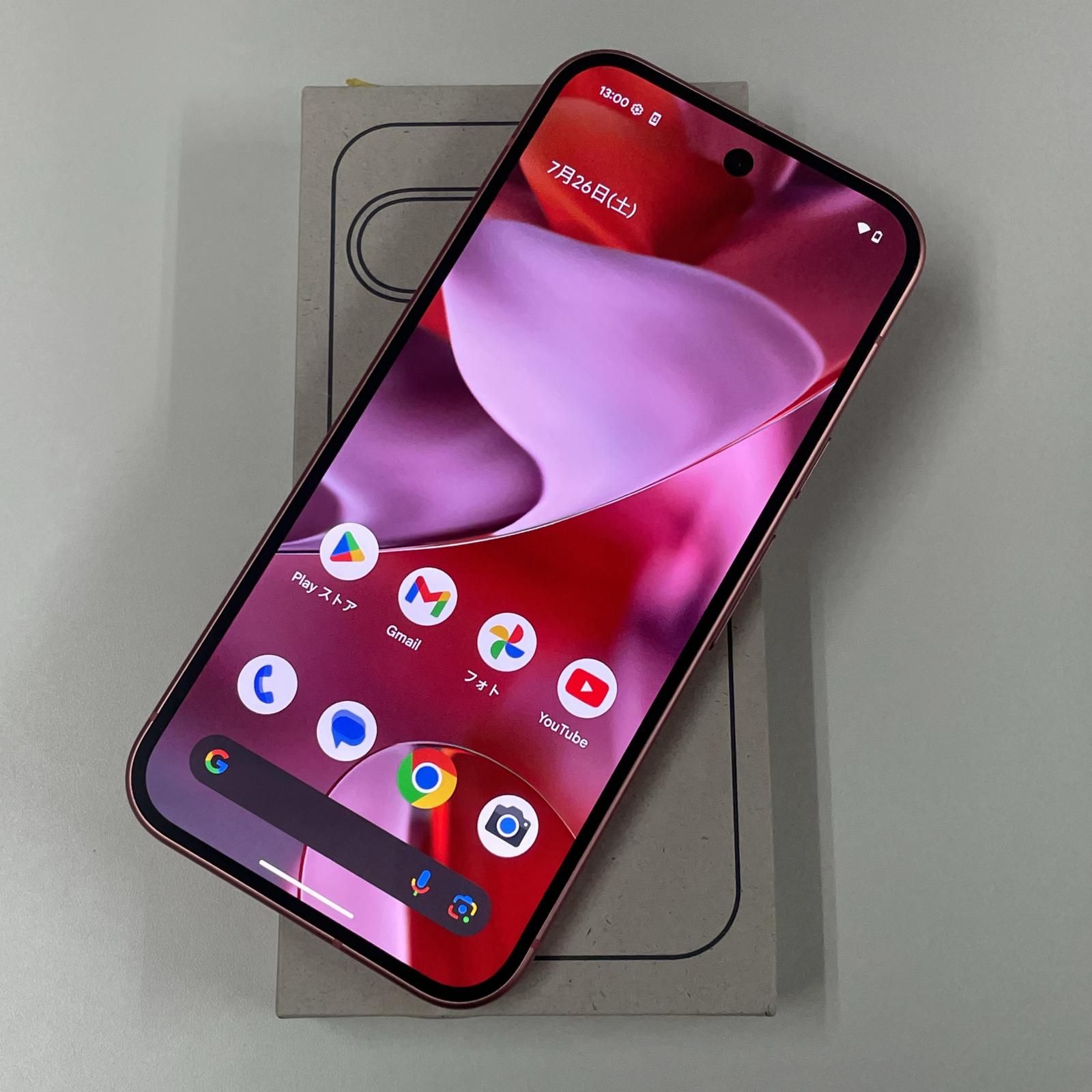 【充電ケーブルなし】Google Pixel 9 128GB Peony 中古品 Google Pixel 9a (6.3-inch) Smartphone (GXQ96) Unlocked