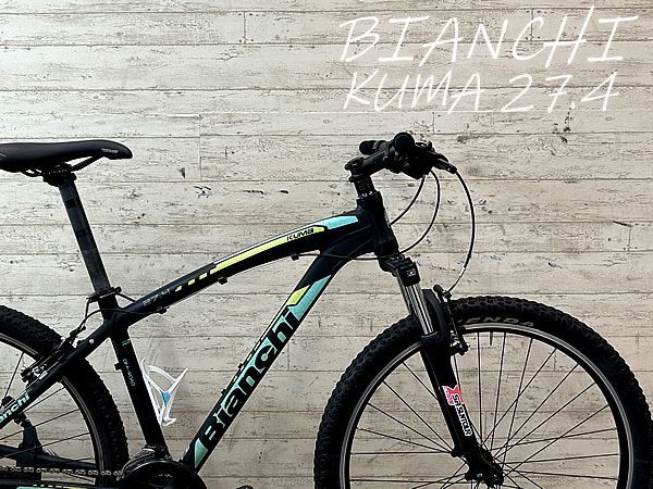 ☆ 【 西濃運輸 営業所止め発送のみ 】要メンテ!! BIANCHI KUMA 27.4 2016 160～180cm 3×7s 21段変速 ビアンキ  クマ MTB ハードテイル - メルカリ