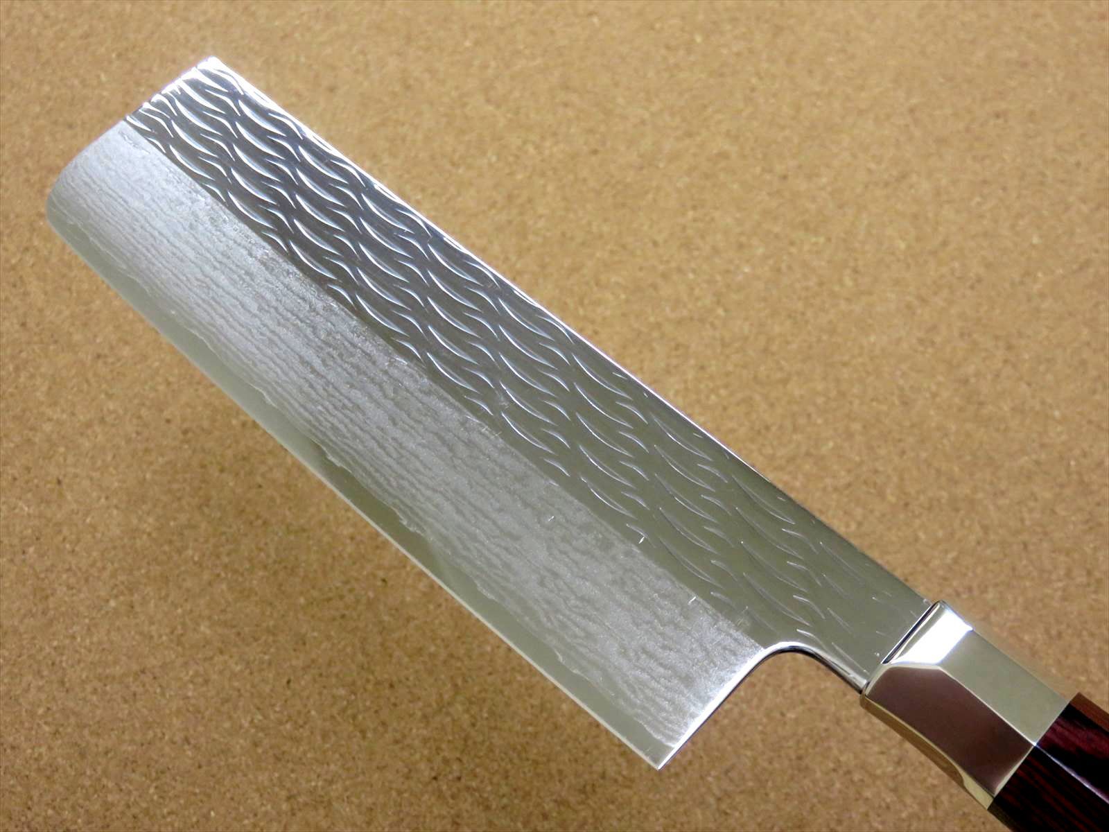 関の刃物 菜切り包丁 165mm 三昧 波目 ダマスカス33層 野菜 両刃包丁 関孫六 包丁 菜切包丁 16.5cm (165mm) 関の刃物 貝印 ダマスカス