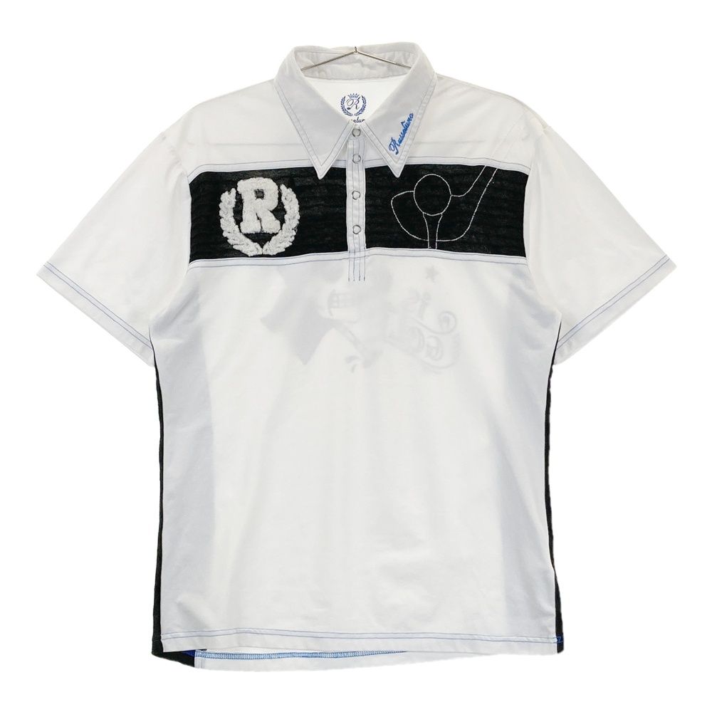 Russeluno ホワイト ポロシャツ サイズ：L RUSSELUNO ラッセルノ 半袖ポロシャツ ホワイト系