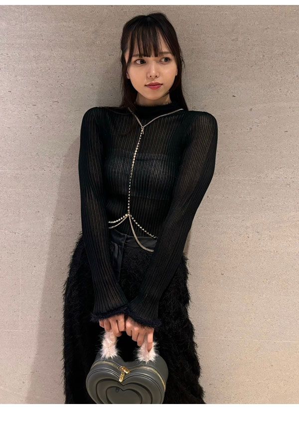 SALE30%OFF ファーファー FURFUR トップス 24秋冬 フェザートリムリブニットトップス 長袖 ミドル丈 ニット rwnt245051 楽天市場】【SALE30%OFF】【即納】 ファーファー FURFUR
