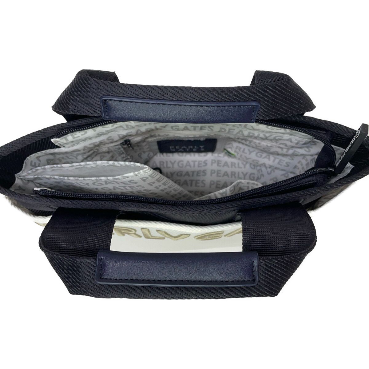 人気 パーリーゲイツ PEARLY GATES カートバッグ 白×紺 ホワイト