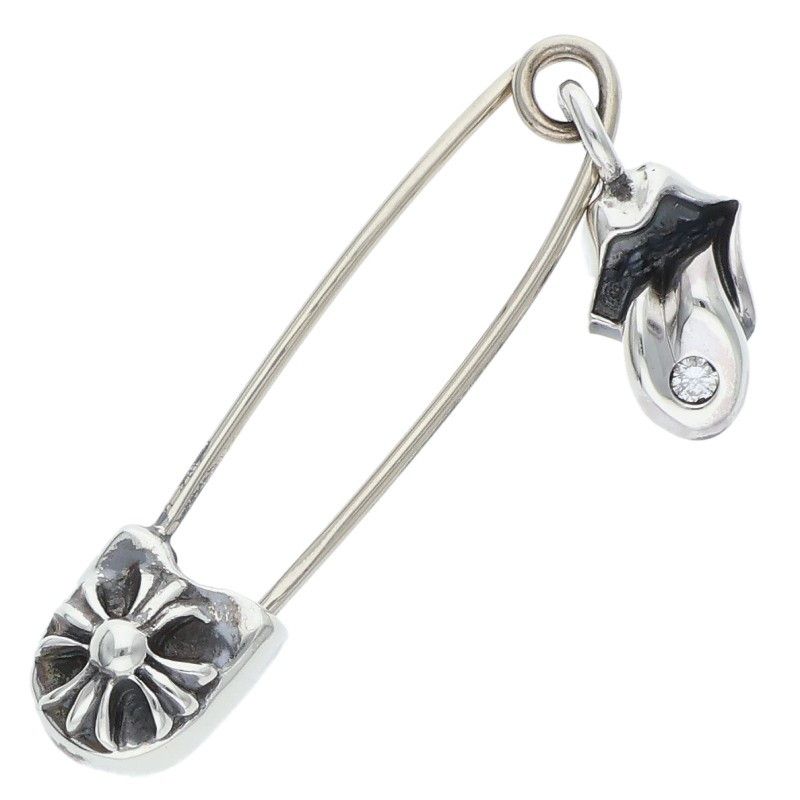 クロムハーツ（Chrome Hearts）セーフティピン SMネックレストップ クロムハーツ SAFETY PIN SM/スモールセーフティピン シルバー
