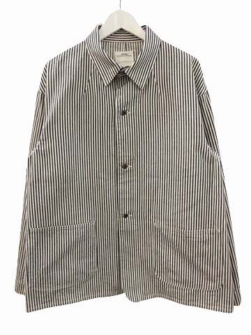 ビズビム VISVIM SS COVERALL HICKORY UNWASHED size3 カバーオール ヒッコリー ワークジャケット 0122105006005