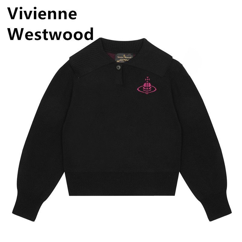 新品、Vivienne Westwood レディース 上着  SWEATER オーブボタン長袖  ニット  セーター