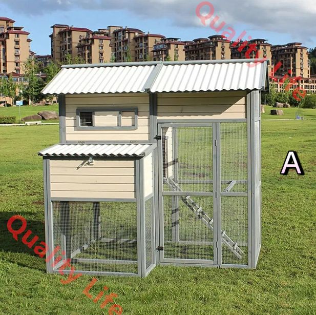 なトレイ付き鶏ケージ ガーデン裏庭