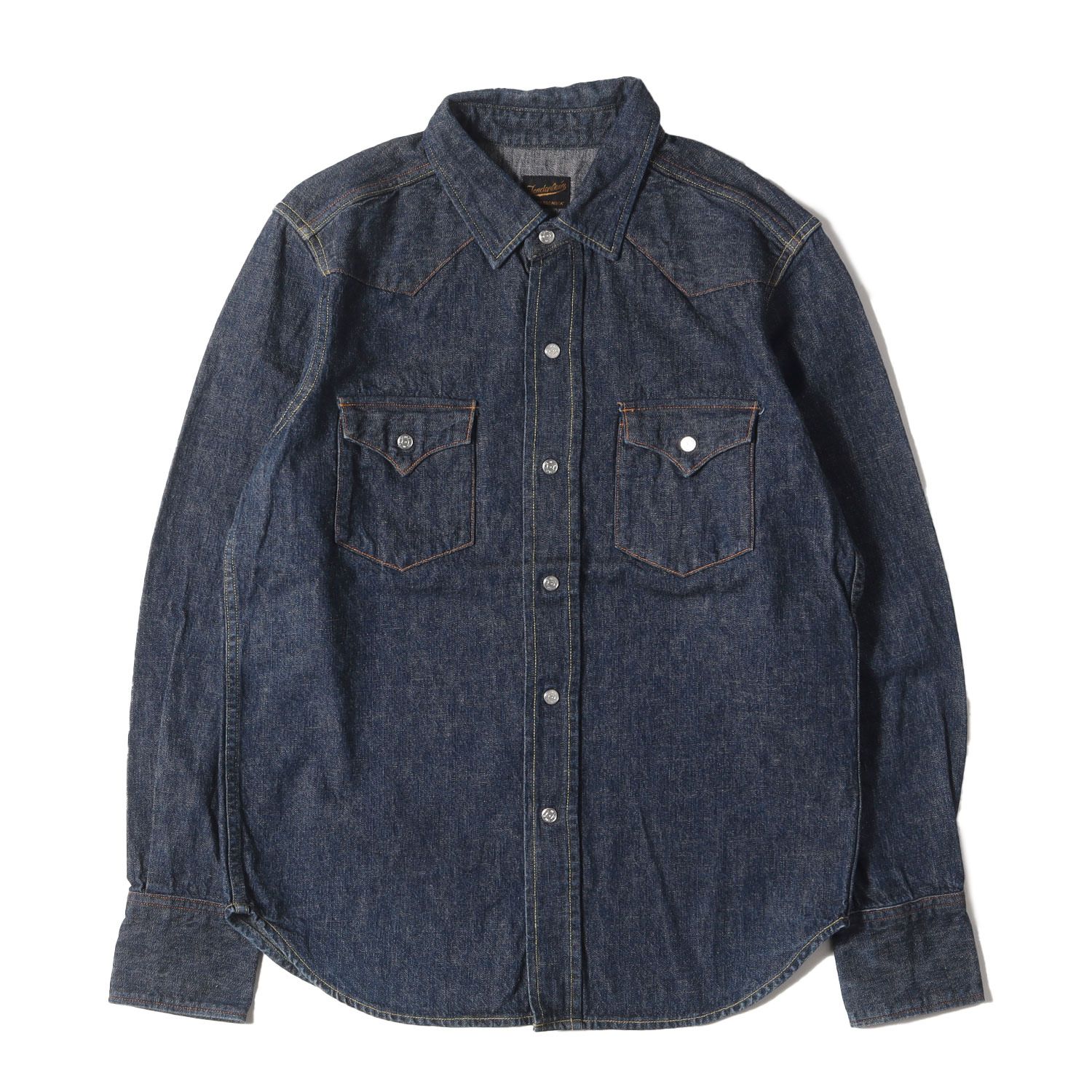 TENDERLOIN テンダーロイン シャツ サイズ:XS サドルマン デニムシャツ T-SADDLEMAN DENIM SHT インディゴ トップス カジュアルシャツ 長袖【メンズ】
