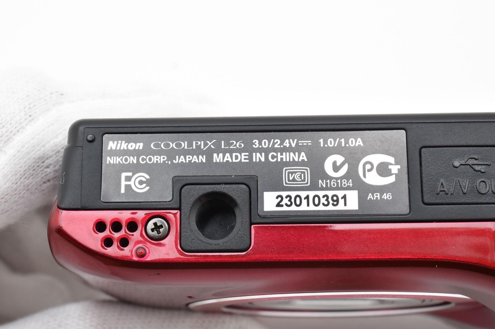 極美品】Nikon COOLPIX L26 レッド 単三電池対応で安心！1610万画素