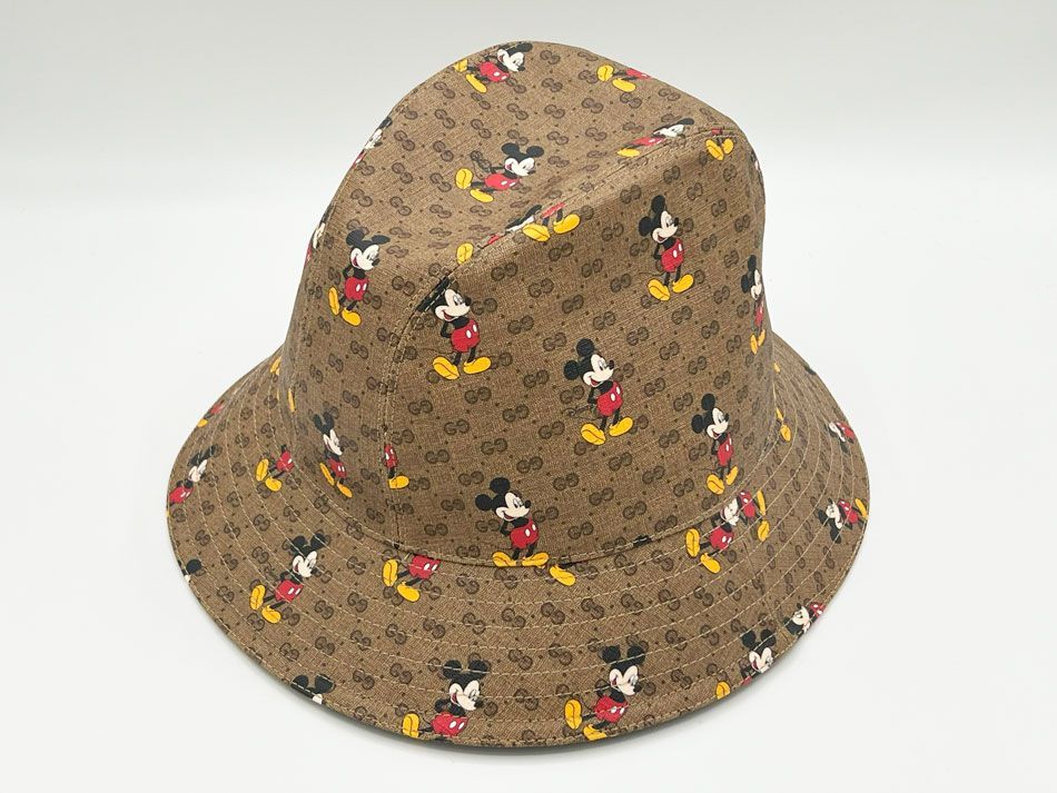 GUCCI ミッキーマウス DISNEY バケットハット ベージュ 帽子