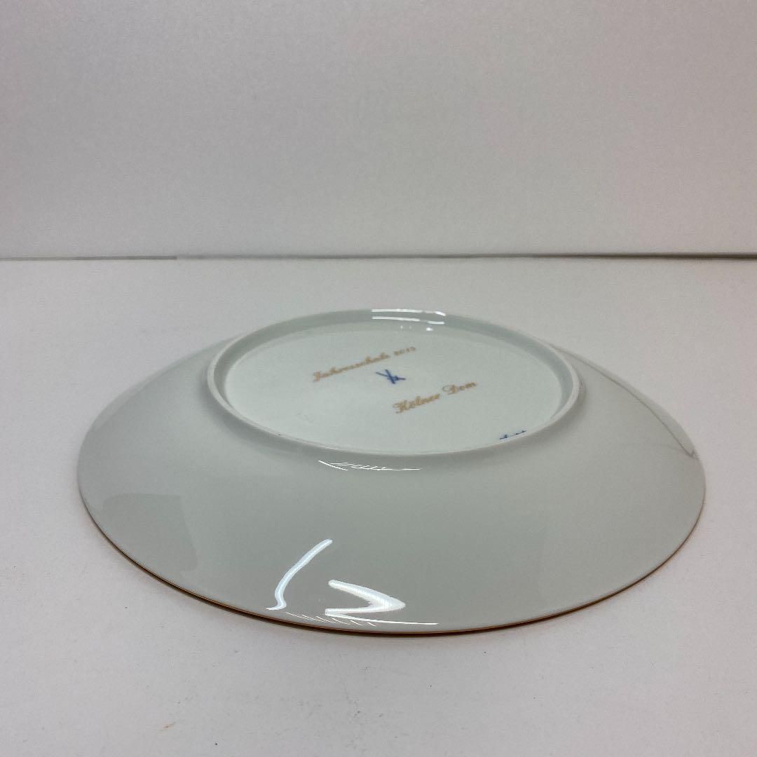 ☆洋3 マイセン　イヤープレート2015  ケルン大聖堂　幅約27㎝　トヒコ ☆洋3 マイセン イヤープレート2015 ケルン大聖堂 幅約27