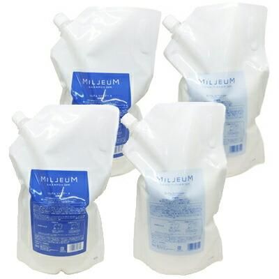 4点セット販売 デミ ミレアム ヘアケア シャンプー 1800ml a 2個 + コンディショナー 1800ml 2個 詰め替え レフィル サロン専売 美容室専売 DEMI demi