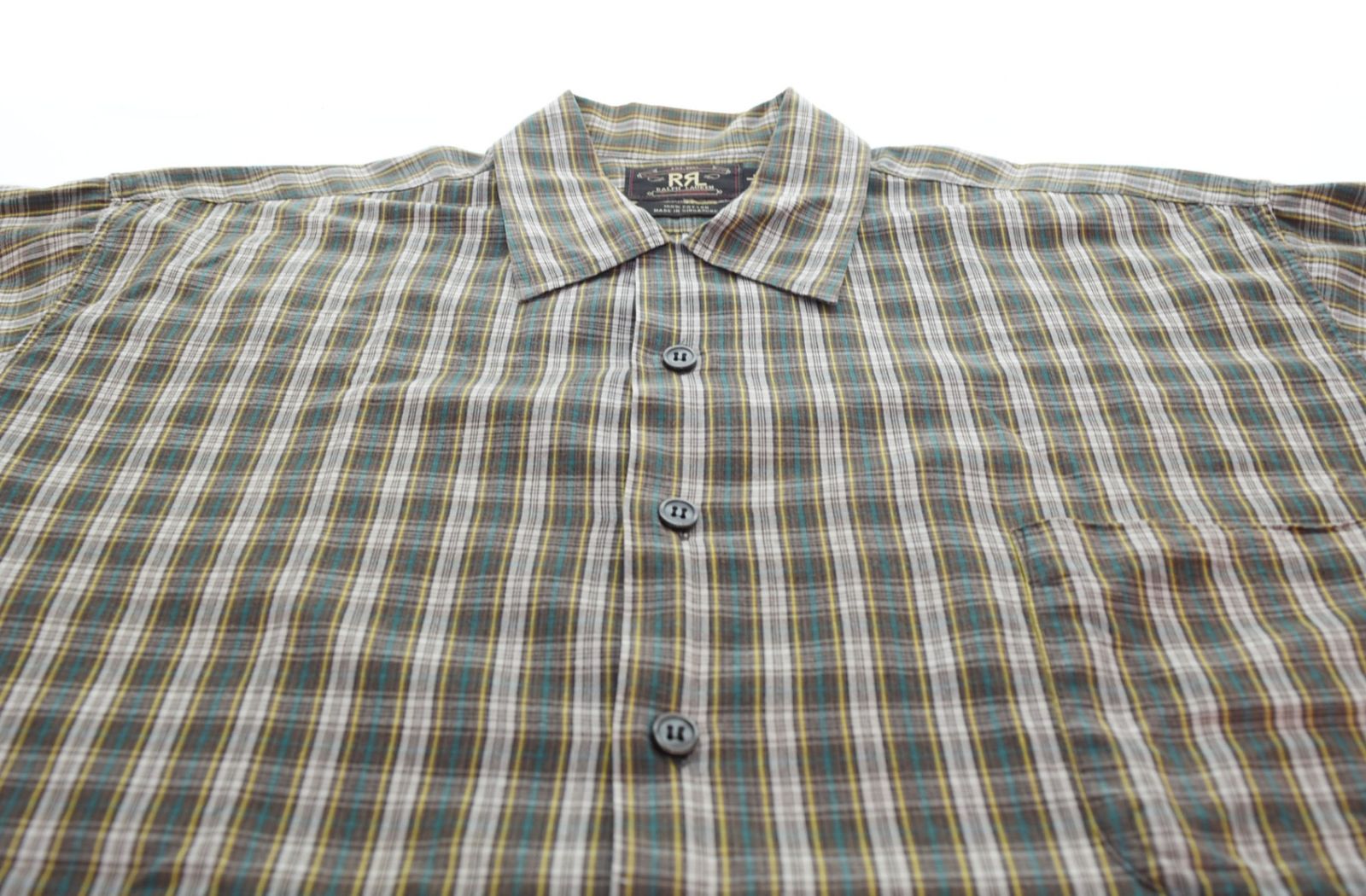 RRL 三つ星 半袖シャツ ダブルアールエル RRL 三ツ星 三つ星 90's チェック シャツ 半袖