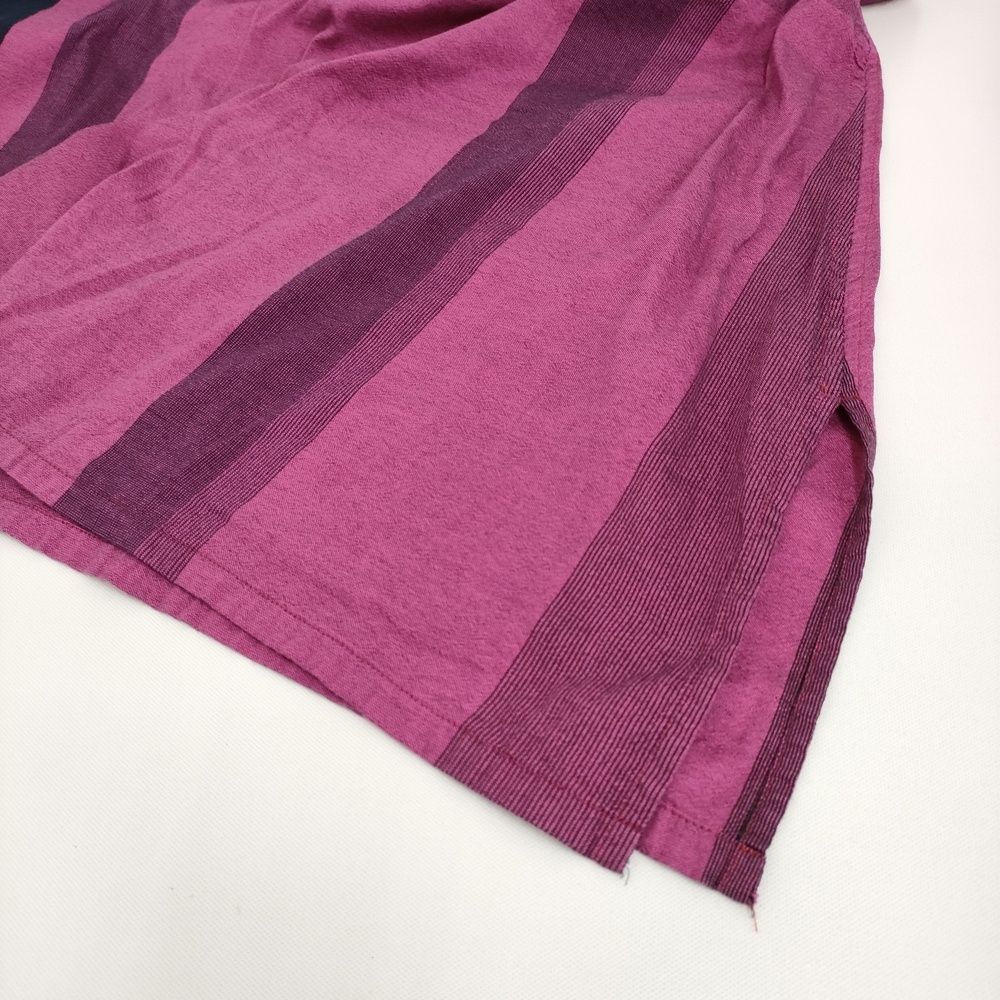 【美品】tamaki niime fuwa-T LONG レッド×ネイビー fuwa-T all cotton｜tamaki niime 玉木新雌