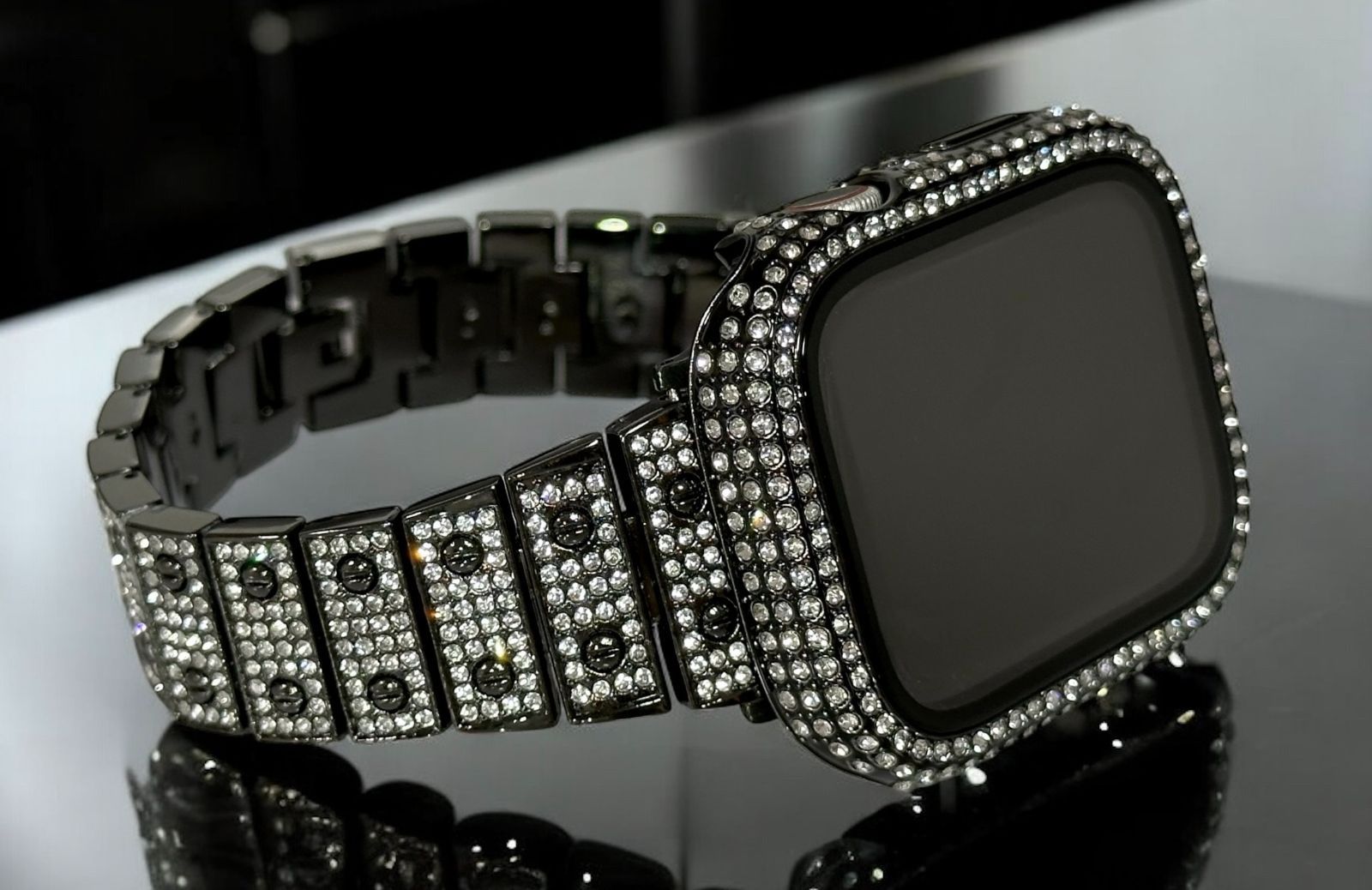 アップルウォッチ　ステンレスベルト Apple Watchバンド べっ甲　ロ9 三連 ステンレス スリム アップルウォッチバンド Apple Watch ベルト