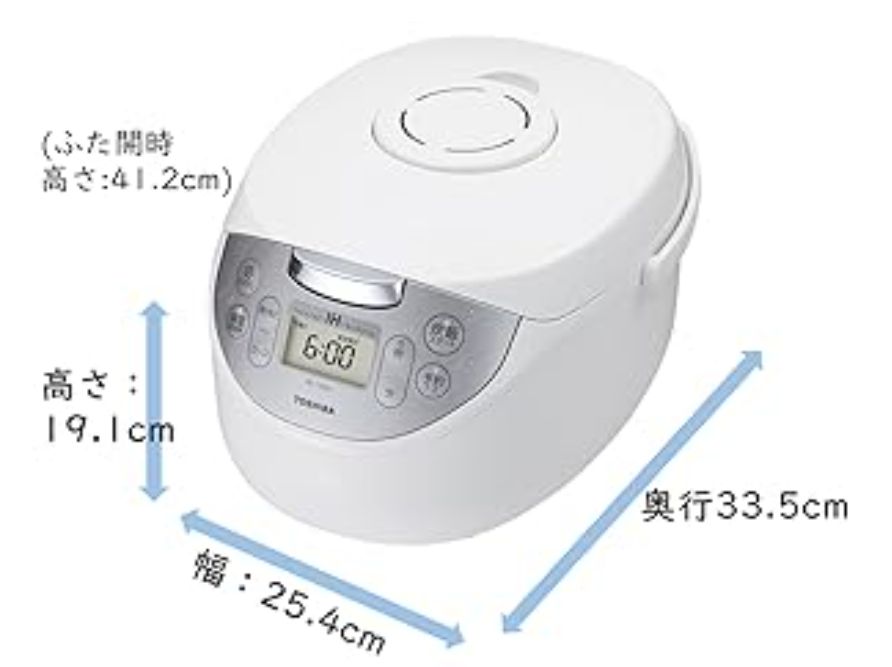 ５.５合 IHジャー炊飯器 TOSHIBA RC-10HK(W) - メルカリ