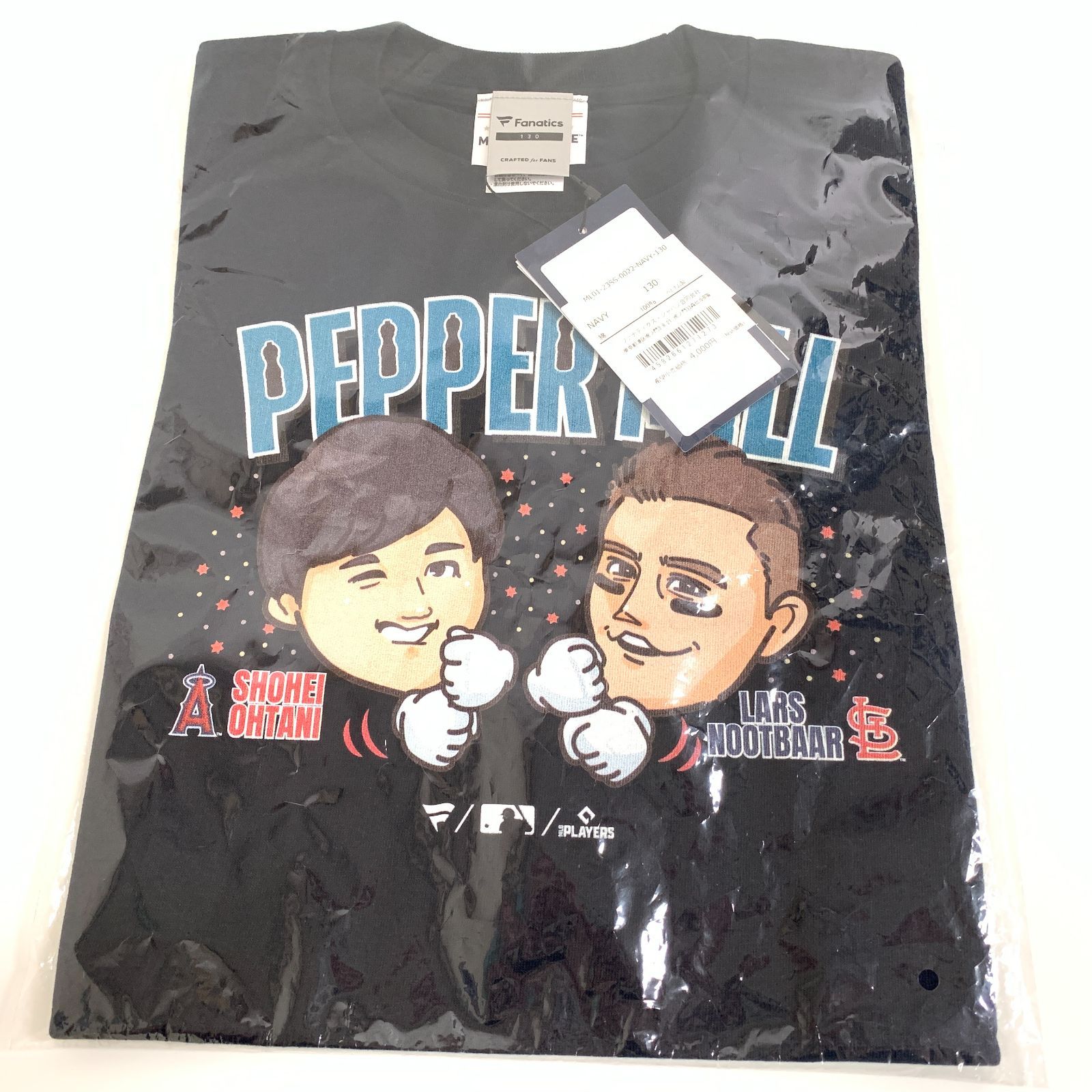 f001 H 新品 MLB公式 大谷翔平 ヌートバー ペッパーミルTシャツ