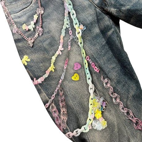 ACNE STUDIOS】25SS CHAIN PRINT LOOSE FIT DENIM アクネ