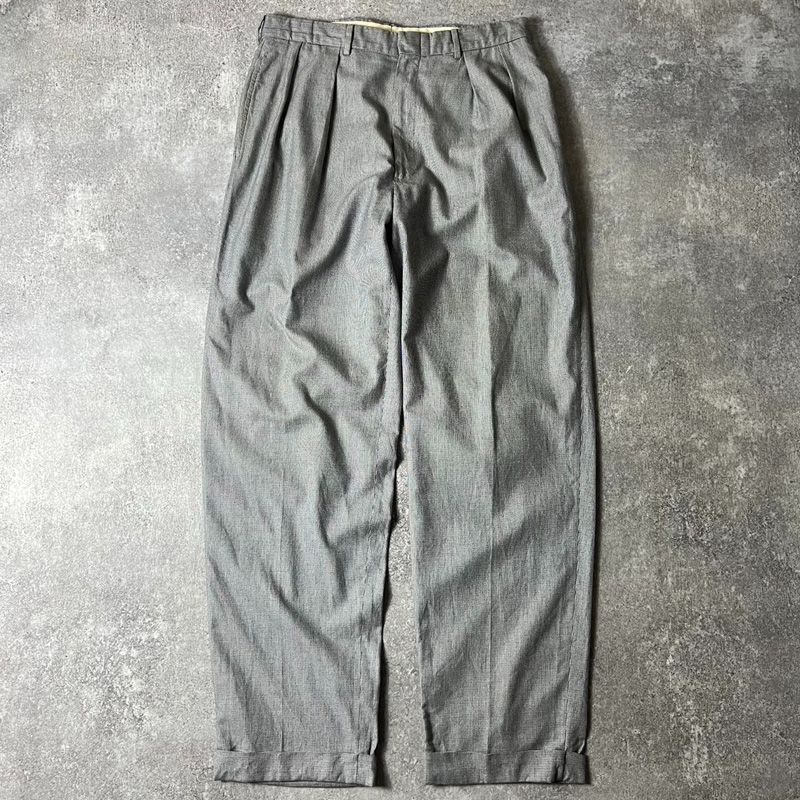 90s Polo by Ralph Lauren 千鳥格子 2タック スラックス 90's Polo by Ralph Lauren Houndstooth Check Slacks USA製