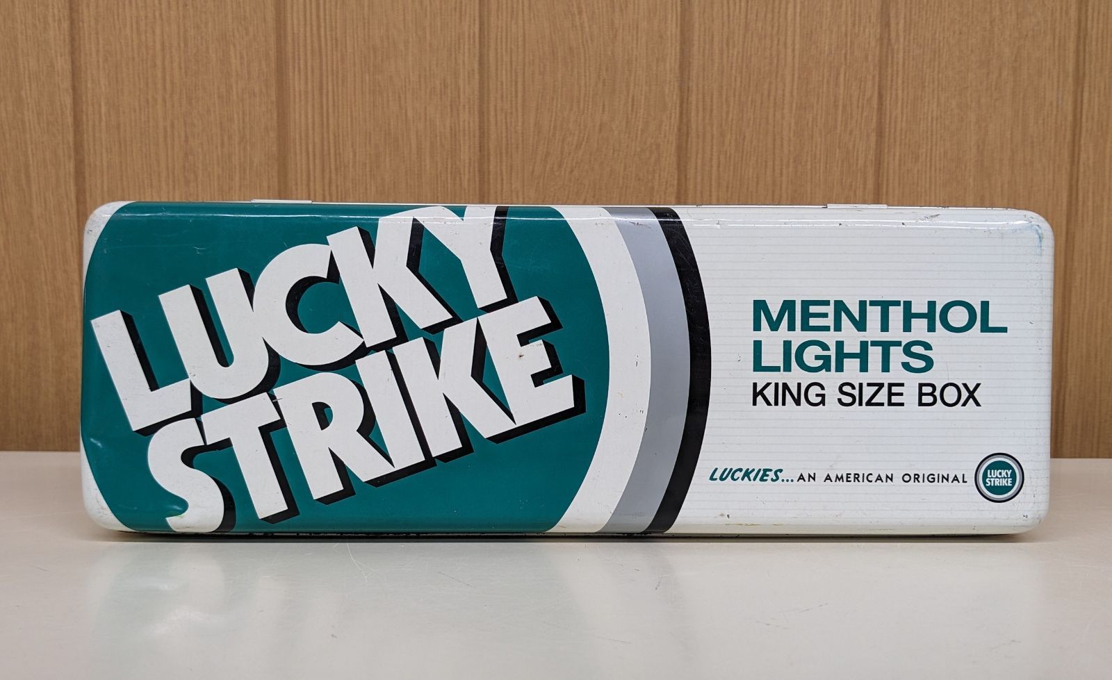 LUCKYSTRIKE/ラッキーストライク カートン缶 ビンテージ レトロ