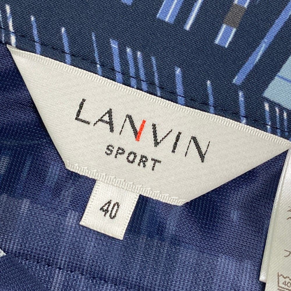 サイズ：40 LANVIN SPORT ランバン スポール ; スカート 総柄 ネイビー系 [240101443395] ゴルフウェア レディース ストスト サイズ：40 LANVIN SPORT ランバン スポール ; スカート 総柄