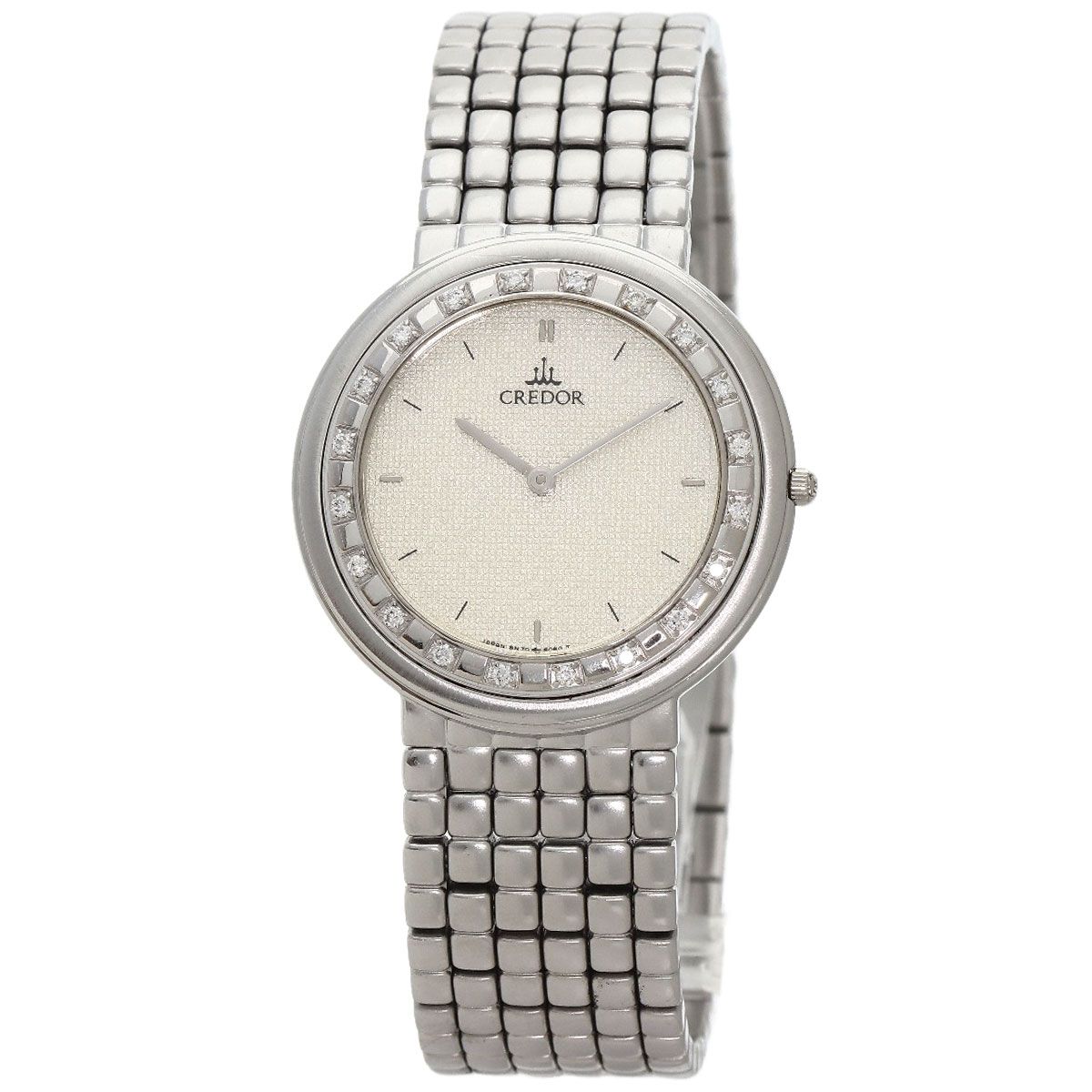 SEIKO セイコー 8N70-6030 クレドール ダイヤモンド 腕時計 SS SS 