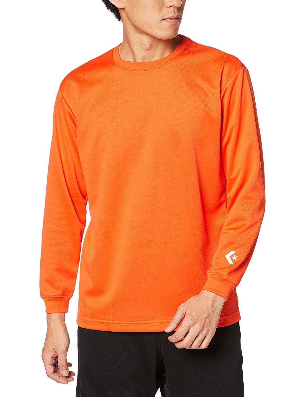 【新品・4営業日で発送】コンバース 9F_ロングスリーブTシャツ (CB291324L) 色 : オレンジ サイズ : M 